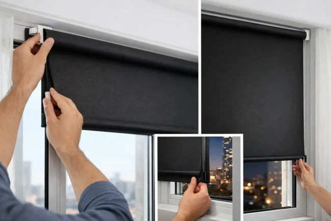 Cómo instalar blackout sin perforar tus ventanas