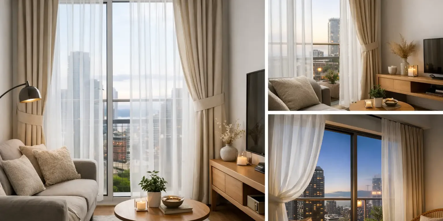 Cortinas para departamentos pequeños con estilo