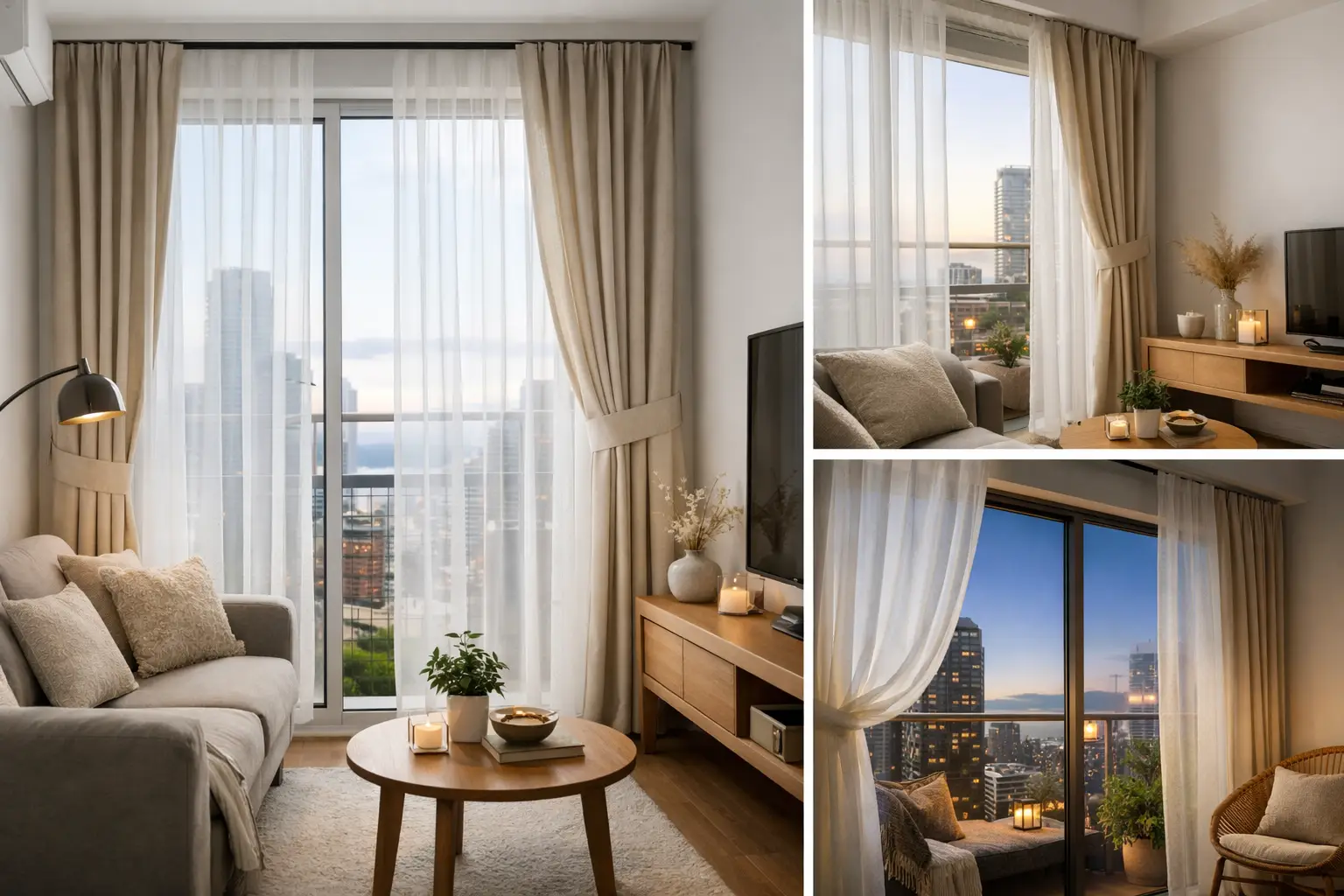 Cortinas para departamentos pequeños con estilo