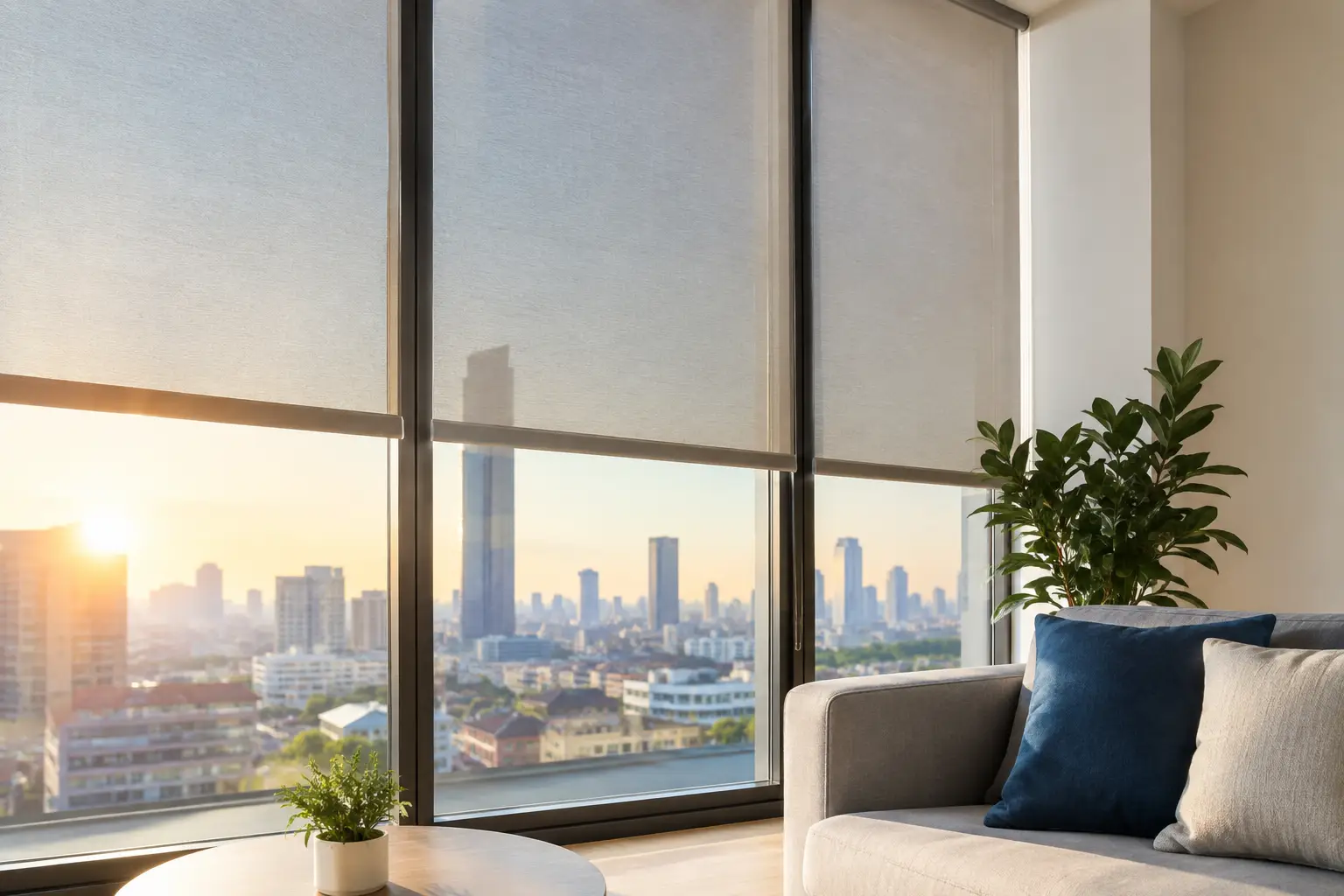 Mejores telas para control solar en casa
