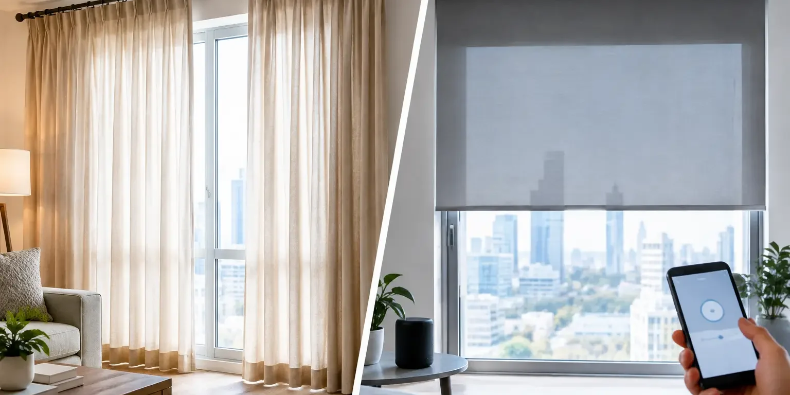 Cortinas tradicionales vs inteligentes: cuál elegir