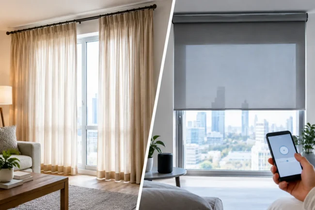 Cortinas tradicionales vs inteligentes: cuál elegir